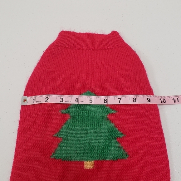 Puppy Luck Dog Christmas Tree Holiday Knit Sweater Size XL - Picture 6 of 8
